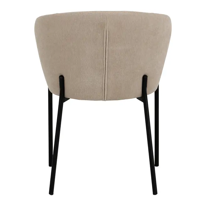 CADEIRA DE JANTAR KRONBLAD - PRETO/BEGE - Foto 5