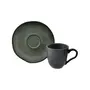 VERDE ESCURO/PRETO - XÍCARA CAFÉ 70 ML GEO ORGÂNICO