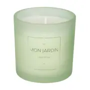 VELA PERFUMADA POTE CAPIM LIMÃO MON JARDIN - SÁLVIA/BRANCO - Foto 3