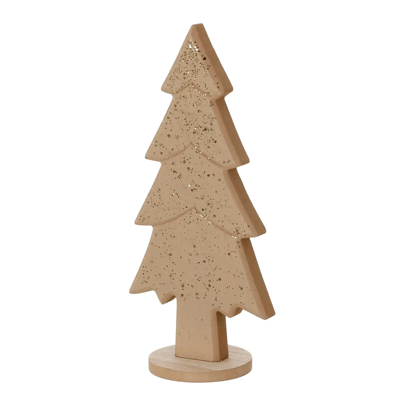 ADORNO ÁRVORE CLEAN 29 CM VILAREJO NOEL - ÁLAMO/OURO - Foto 2