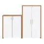 CONJUNTO DE ARMÁRIO C/2 BOSS - OAK TAMMI/BRANCO - Foto 1