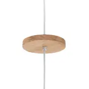 LUMINÁRIA DE TETO ALENTO - BRANCO/AMÊNDOA - Foto 4