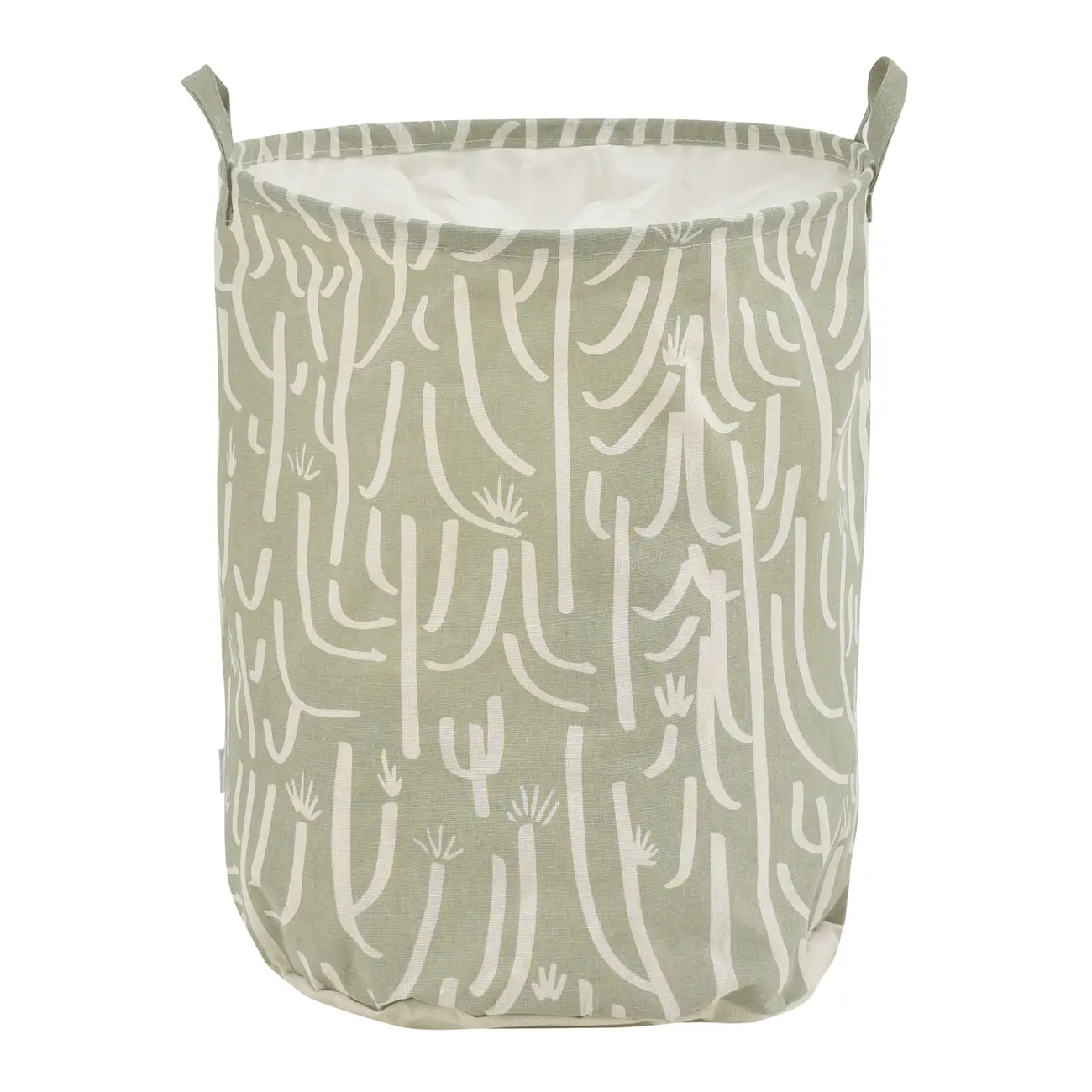 CESTO PARA ROUPAS TÃO LONGE TÃO PERTO - SÁLVIA/NATURAL - Foto 1