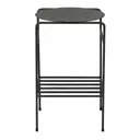 GRAFITE SATIN - MESA LATERAL C/PRATELEIRA 33 CM X 33 CM NOLA