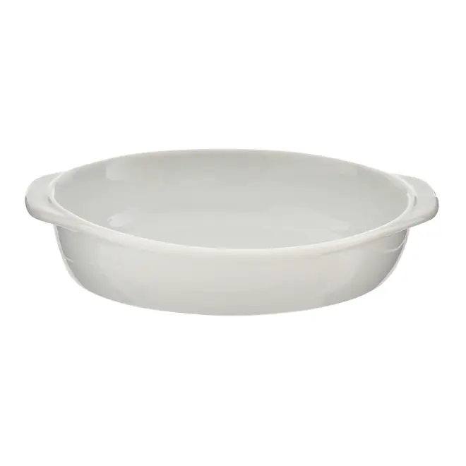 MINI TRAVESSA REFRÁTARIA OVAL 18 CM X 11 CM MORGEN - BRANCO - Foto 1