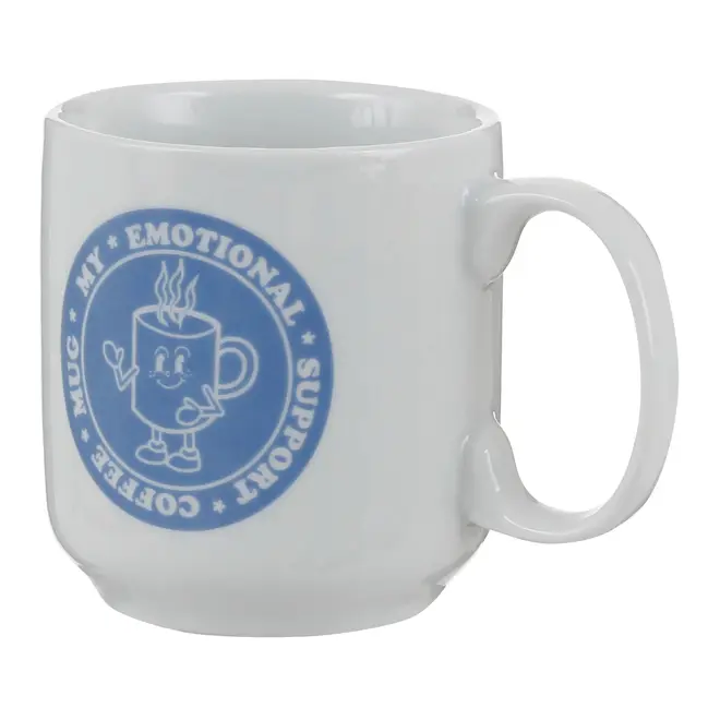 CANECA 470 ML MY EMOTIONAL MUG - BRANCO/ZIMBRO - Foto 3