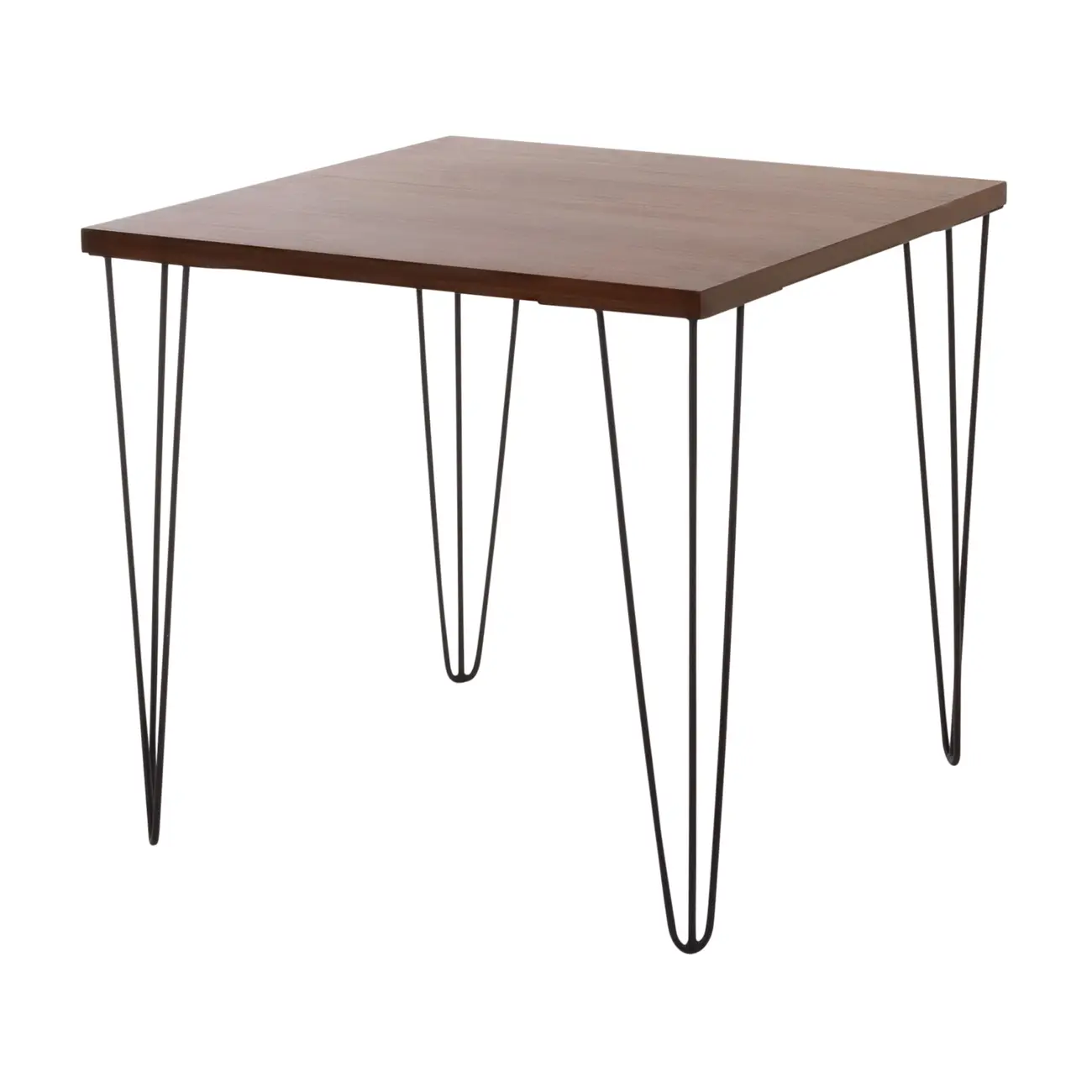 MESA DE JANTAR MESA 80 CM X 80 CM ZAHARA - PRETO/NOZES RÚSTICO - Foto 32