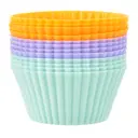 MINIFÔRMA REDONDO 7 CM COM 12 PEÇAS SILICAKE