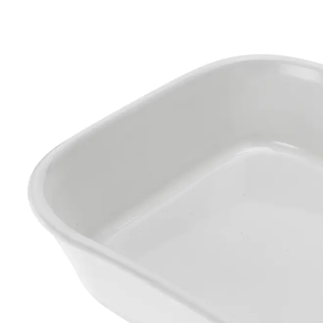 TRAVESSA REFRATÁRIA 29 CM X 21 CM THEVY - BRANCO/BRANCO - Foto 4