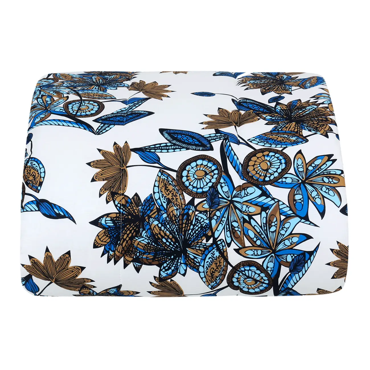 EDREDOM KING 2,60 M X 2,80 M MAR E TERRA - AZUL/MARROM - Foto 5