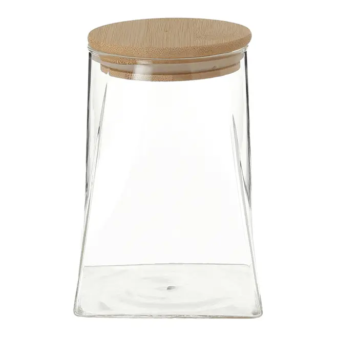POTE HERMÉTICO 750 ML SINGULAR - BAMBU/INCOLOR - Foto 2