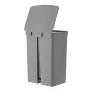 LIXEIRA DUPLA COM PEDAL 30 L TRIUM - KONKRET/CINZA - Foto 5