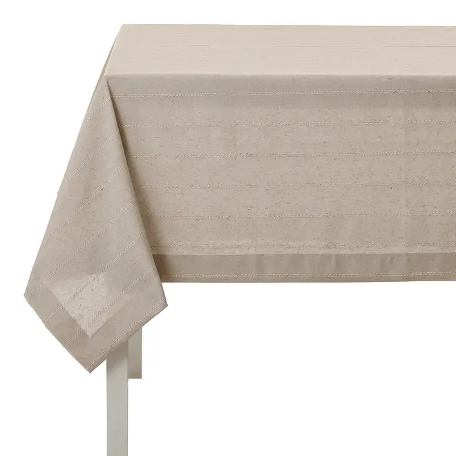 TOALHA DE MESA 1,60 M X 1,60 M SACAS - NATURAL - Foto 3