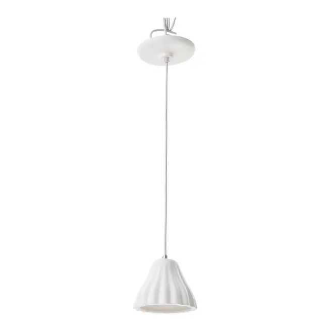 LUMINÁRIA DE TETO PLISSÊ GODÊ - BRANCO - Foto 4
