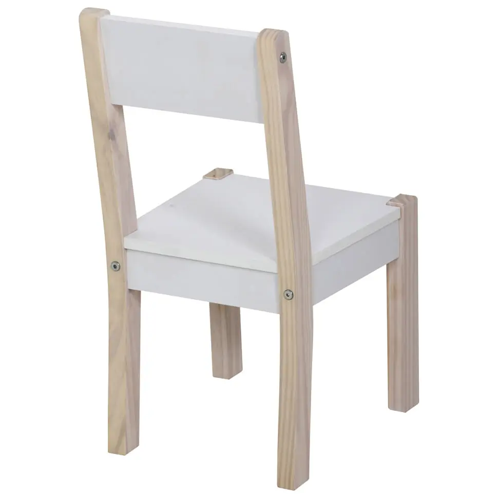 CADEIRA INFANTIL PIN PLAY - NATURAL WASHED/BRANCO - Foto 4