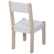 CADEIRA INFANTIL PIN PLAY - NATURAL WASHED/BRANCO - Foto 4