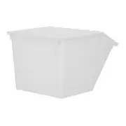 CAIXA EMPILHÁVEL 41 CM X 28 CM PLUS - BRANCO TRANSLUCIDO - Foto 5