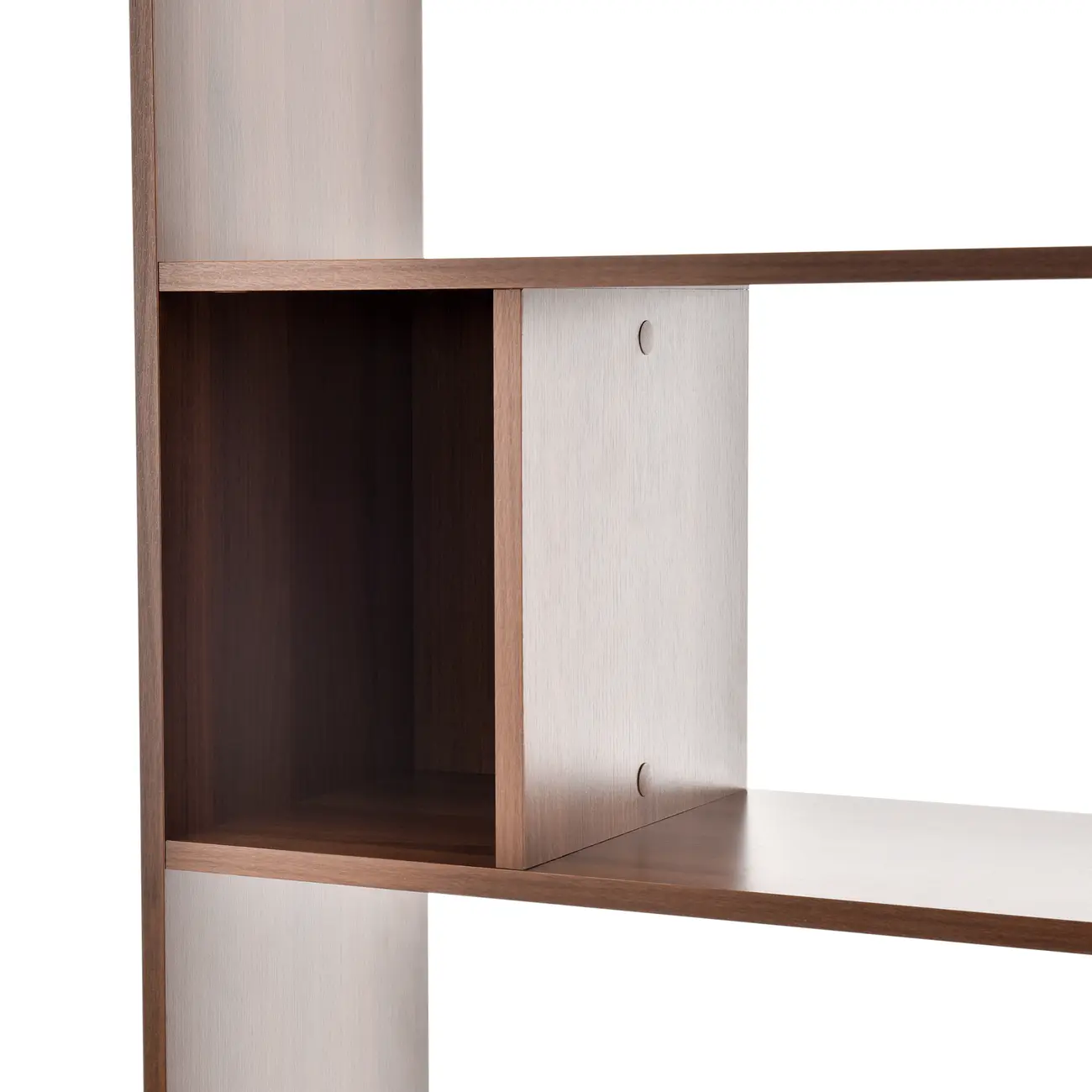 ESTANTE/DIVISÓRIA 80 CM X 2,12 M BLOCK WOOD - NOZES - Foto 6