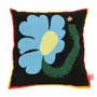 CAPA PARA ALMOFADA 45 CM X 45 CM MISTURINHA FLOR - PRETO/MULTICOR - Foto 1
