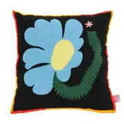 CAPA PARA ALMOFADA 45 CM X 45 CM MISTURINHA FLOR - PRETO/MULTICOR - Foto 1