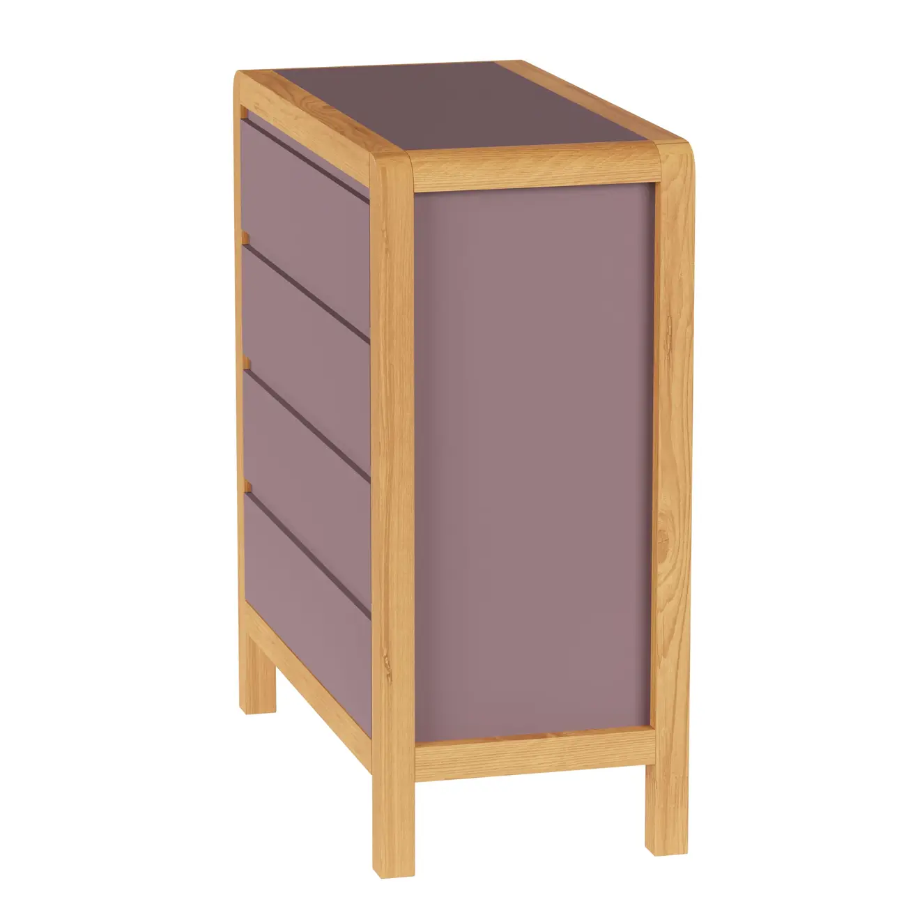 CÔMODA 4 GAVETAS 90 CM X 45 CM KANT - RUBY MOCHA/AMÊNDOA - Foto 25