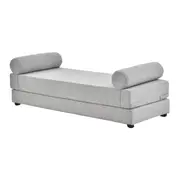 SOFÁ-CAMA 2 LUGARES STACK - CINZA CLARO MESCLA - Foto 2