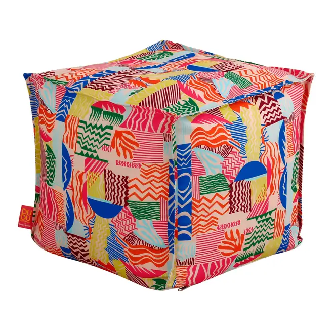 PUFF 45 CM X 45 CM VIBRA VERÃO - AÇAY/VERDE ÁGUA - Foto 2
