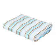 LENÇOL COM ELÁSTICO KING 1,93 M X 2,03 M X 40 CM MAR E TERRA - AZUL CLARO/BEGE - Foto 2