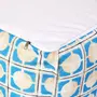 PUFF 45 CM X 45 CM SAUDADE TROPICAL AZULEJOS - AZUL HISTÓRICO/MULTICOR - Foto 4