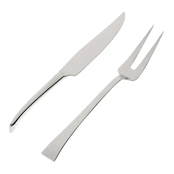 FACA E GARFO PARA ASSADOS COM 2 PEÇAS BERNA - INOX - Foto 2
