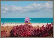 QUADRO MIAMI BEACH II 50 CM X 35 CM - ALUMÍNIO/MULTICOR - Foto 1
