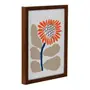QUADRO I 30 CM X 22 CM FLORAL - CASTANHO/TERRACOTA - Foto 2