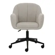 CADEIRA HOME OFFICE CLAM GLAM - PRETO/AREIA - Foto 2