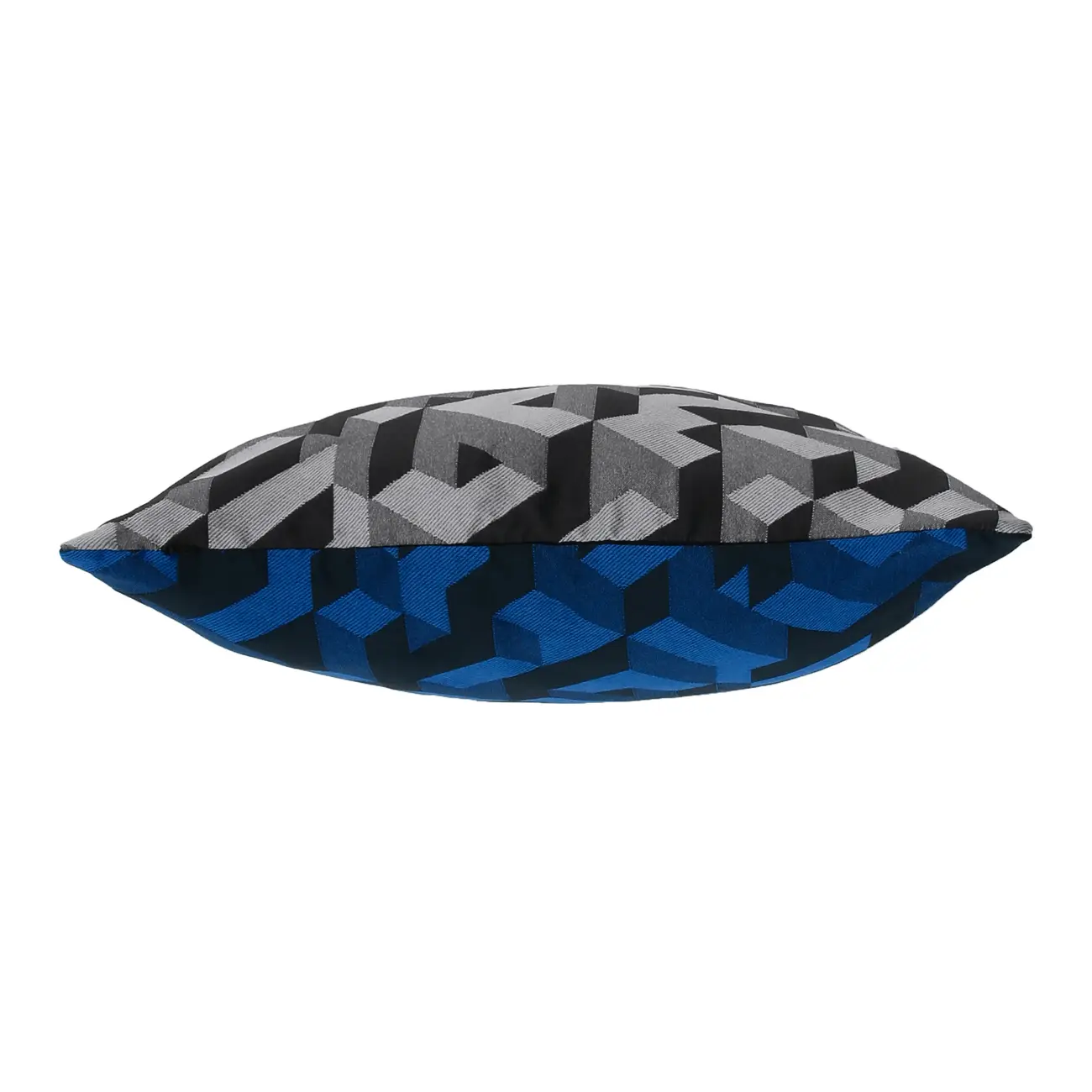 CAPA PARA ALMOFADA 45 CM X 45 CM MAZE - KONKRET/AZUL COBALTO - Foto 3