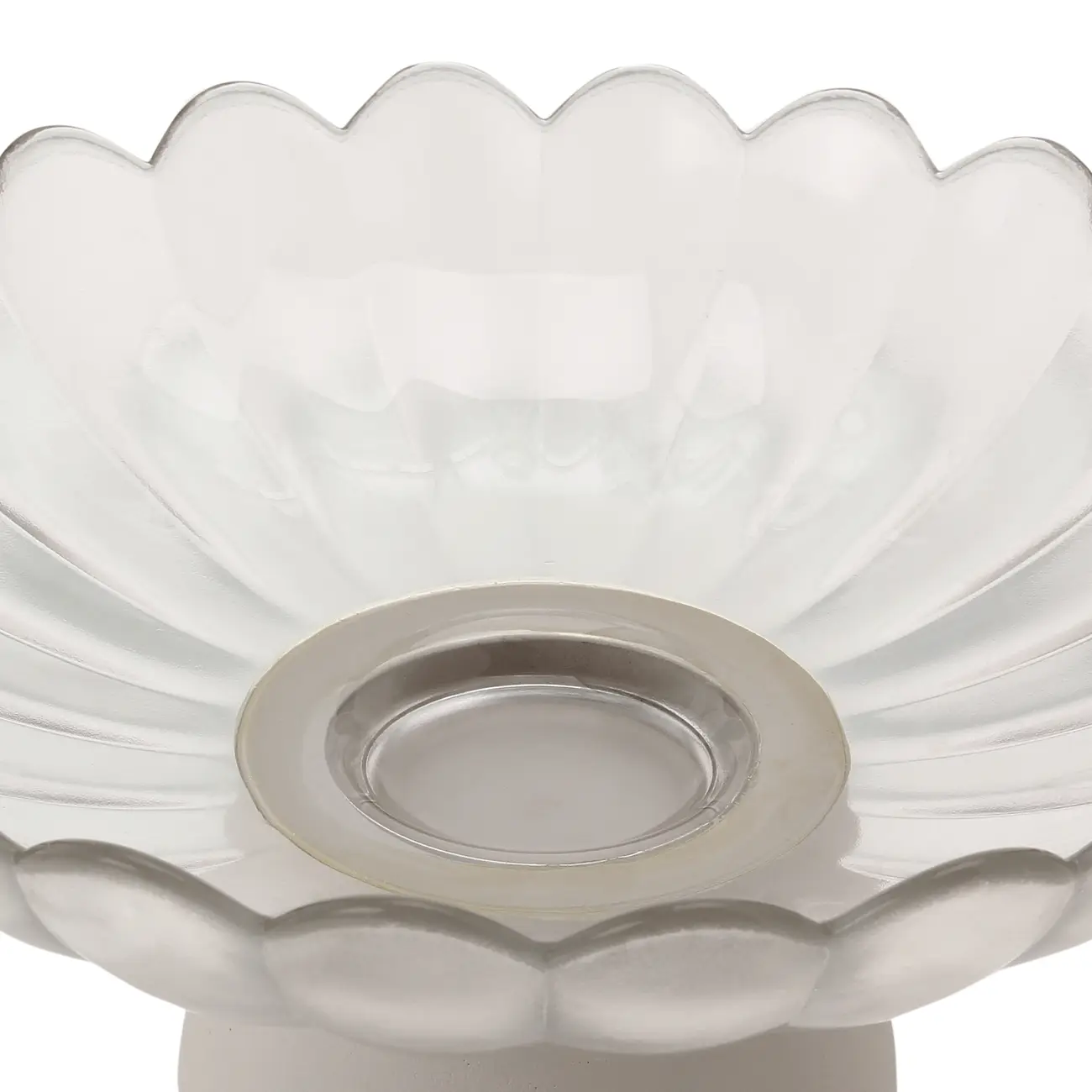 CENTRO DE MESA 25 CM LOUIS - INCOLOR/CINZA - Foto 3