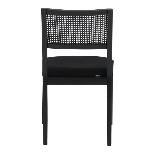 CADEIRA COM PALHINHA BOSSA - PRETO/PRETO - Foto 4