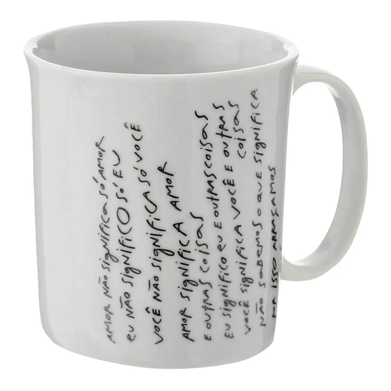 CANECA 350 ML LIVRO EM LOUÇAS - BRANCO/PRETO - Foto 2