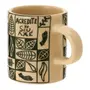 CANECA 140 ML SETE ERVAS AXÉ - ARGILA CRUA/VERDE - Foto 5