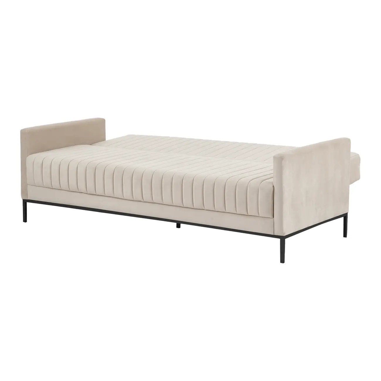 SOFÁ-CAMA 3 LUGARES MARAD - AREIA/PRETO - Foto 11