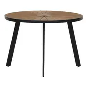 MESA PARA ÁREA EXTERNA REDONDA 1,10 M SUMMERLAND - PRETO/NOZES - Foto 3