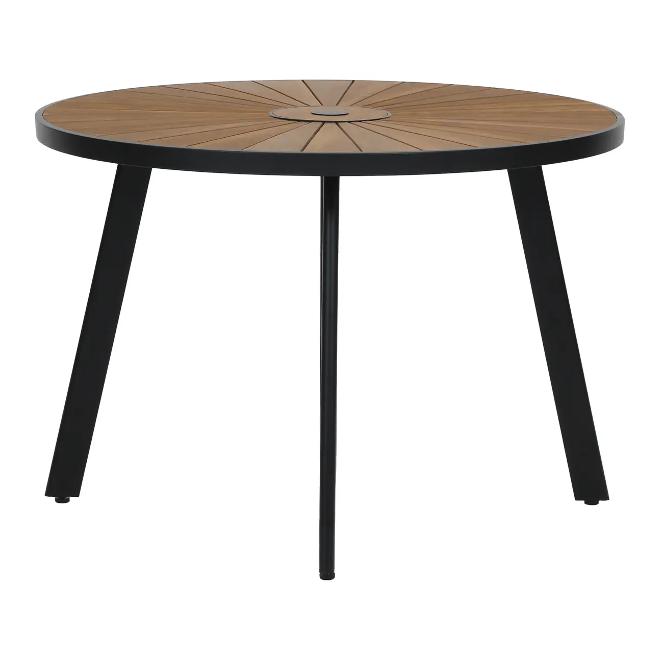 MESA PARA ÁREA EXTERNA REDONDA 1,10 M SUMMERLAND - PRETO/NOZES - Foto 3