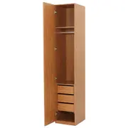 MAXIMUS GUARDA-ROUPA 1 PORTA 3 GAVETAS 45 - FREIJÓ - Foto 4