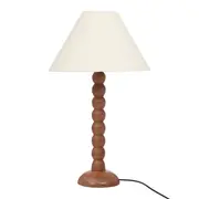LUMINÁRIA DE MESA TORNIO C/CUP A - NOZES/NATURAL - Foto 1