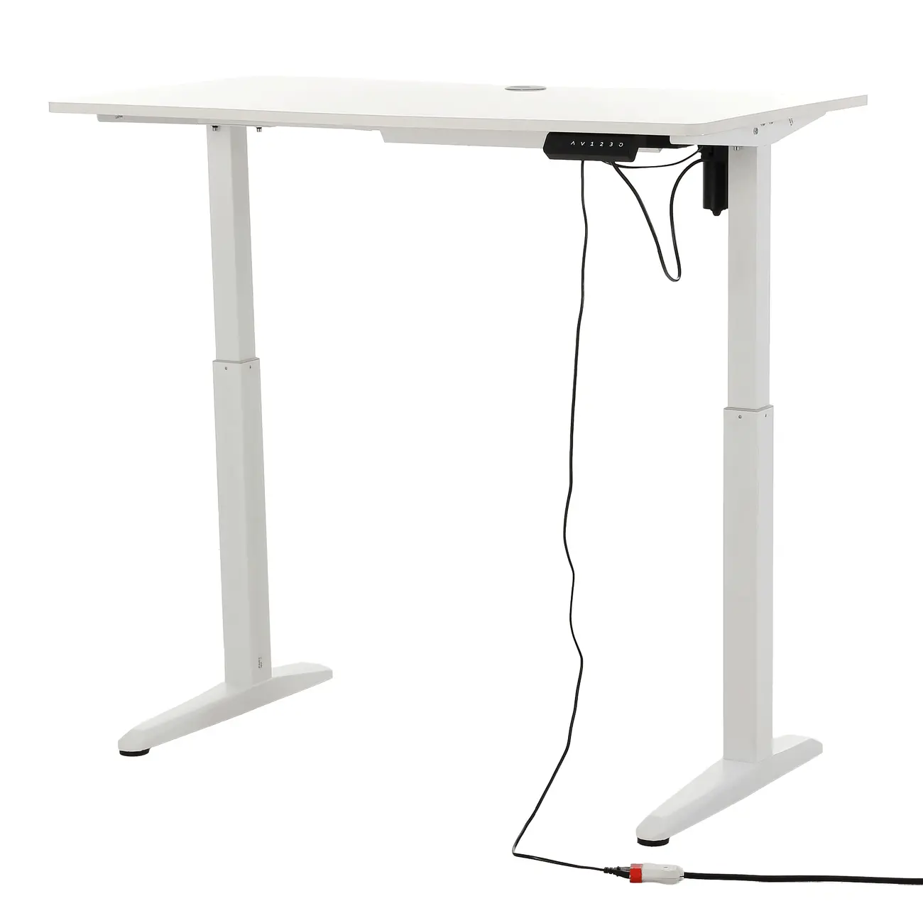 MESA REGULÁVEL ELÉTRICA 1,20 M X 60 CM ERGO - BRANCO/BRANCO - Foto 3