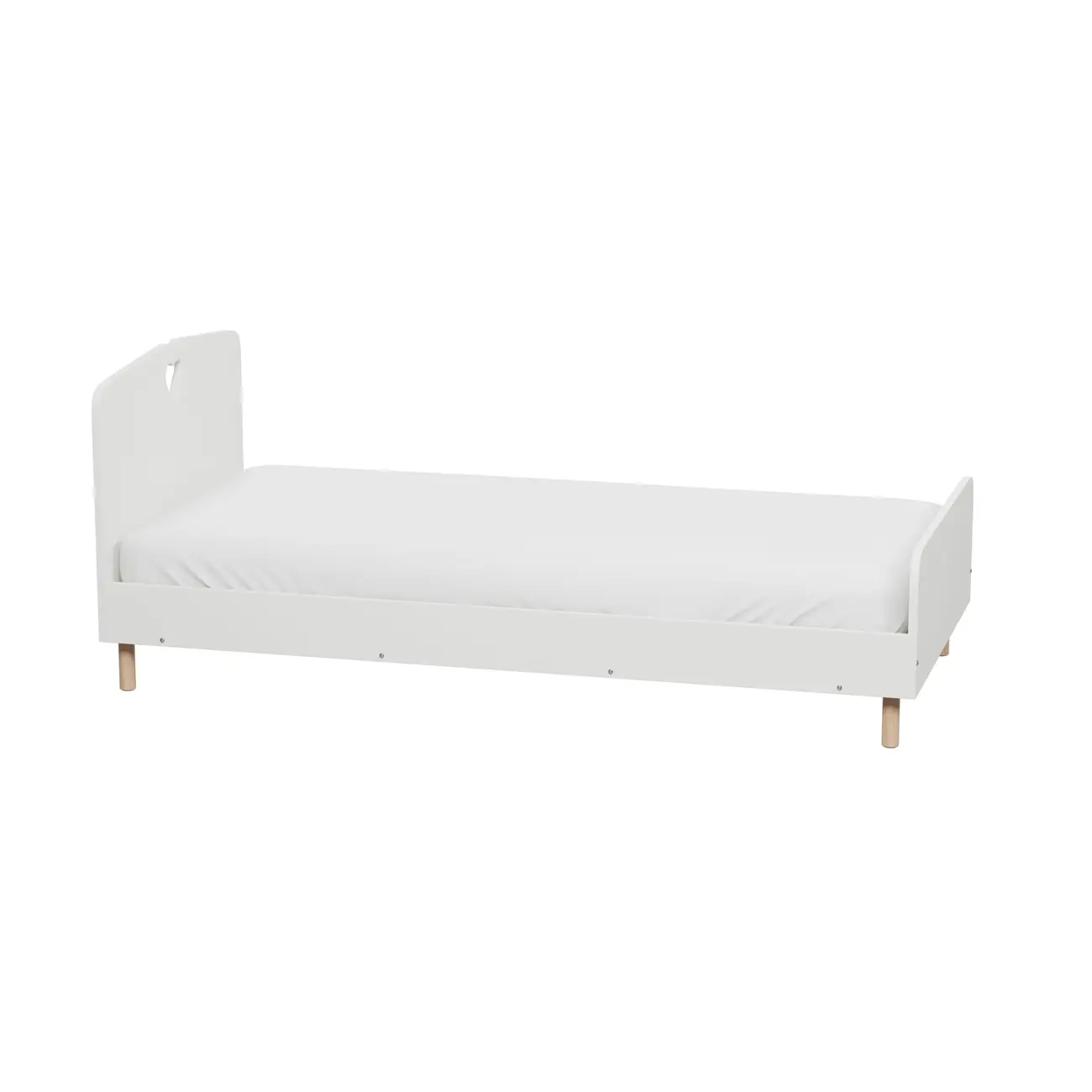 MY LITTLE LOVE CAMA SOLTEIRO 88 CM - BRANCO/NATURAL WASHED - Foto 9