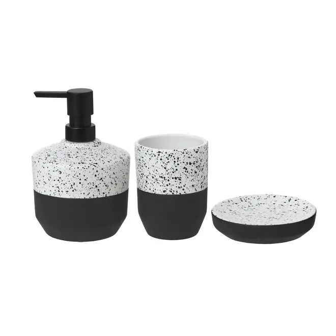 KIT BANCADA 3 PEÇAS DOWA - BRANCO/PRETO - Foto 1
