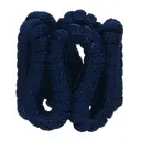 AZUL ESCURO - ARGOLA PARA GUARDANAPO CONJUNTO COM 2 PEÇAS ARABESCO