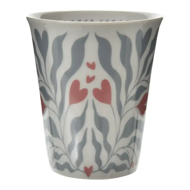 CANECA 250 ML TOUT AMOUR - BLEU CENDRÉ/VIN ROSE - Foto 4
