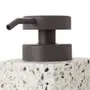 PORTA-SABONETE LÍQUIDO TERRAZZO FUSION - BRANCO/ESTANHO - Foto 4