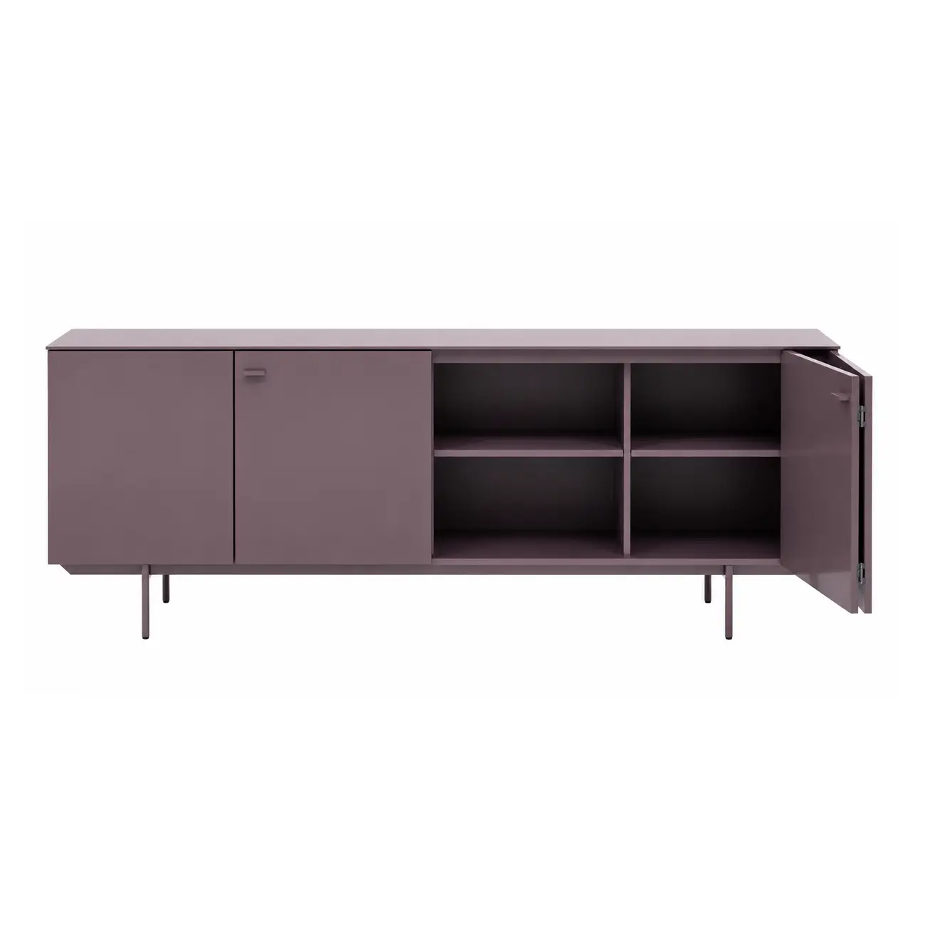 BUFFET 4 PORTAS 2 M X 45 CM THE FOLD - RUBY MOCHA - Foto 4